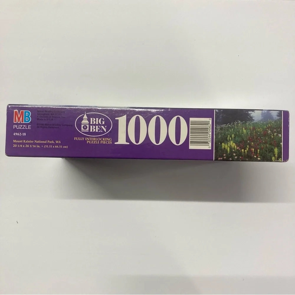 Milton Bradley Puzzle Mount Rainier 1000 Pieces 1996 Washington USA New Sealed